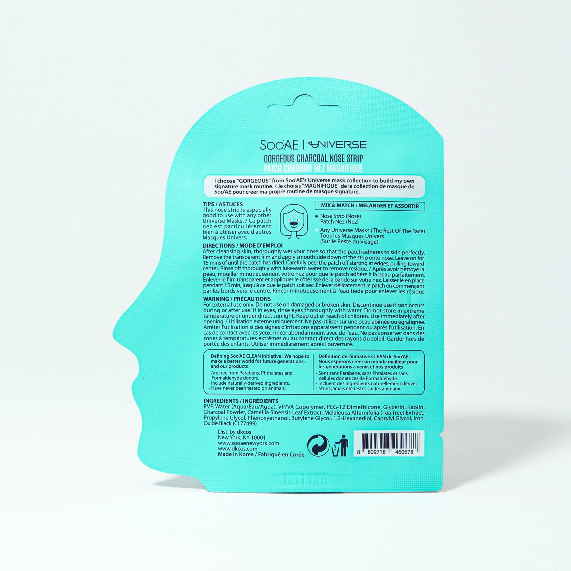 Soo'Ae - Wholesale Skincare Face Mask - Gorgeous Charcoal Nose Strip3