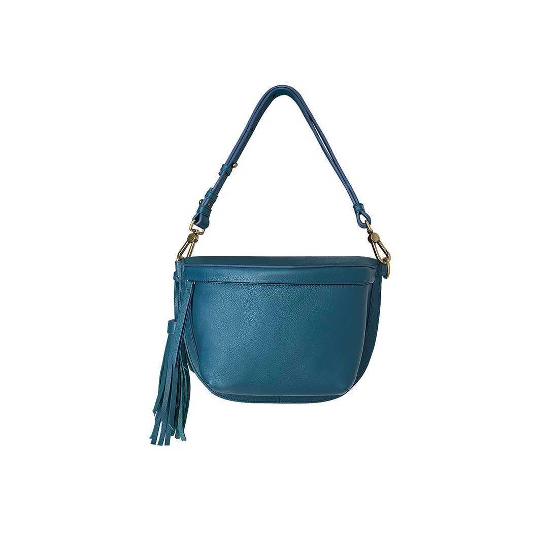 bixi awotan - Venta al por mayor Bandolera - Mujer - Riñonera Bixi Awotan de piel de plena flor con borla4