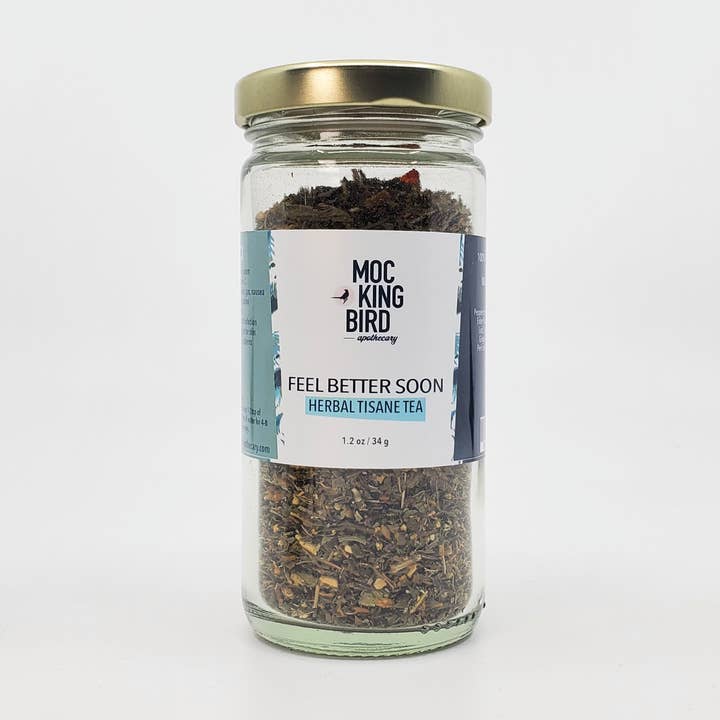 Feel Better Soon Herbal Tisane Tea for wholesale by Mockingbird Apothecary