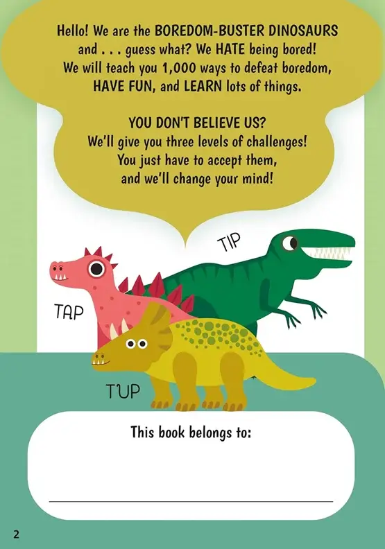 Wellspring - Wholesale Coloring Book - Kids & Baby - Activity Book - Dinosaur Boredom Buster2