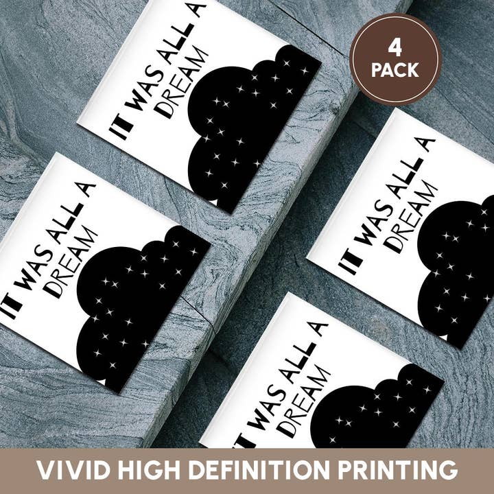 3dRose - Wholesale Coasters - 3dRose, Image of a Clouds with a Text, Coaster5