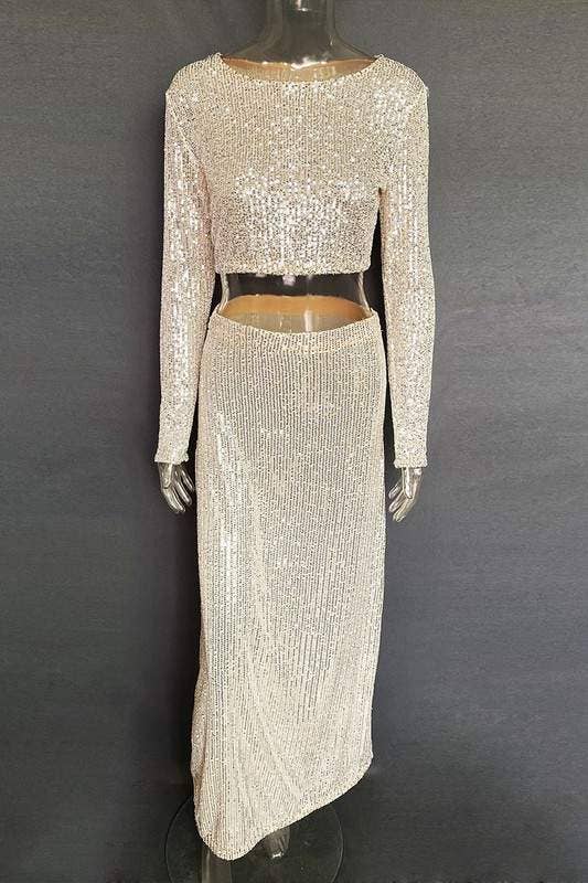 Queen Fashion - Wholesale Skirt - Women's - sequins long skirt15