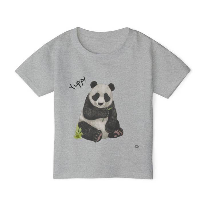 Happymom - Vente T-shirt sérigraphié – enfant - T-shirt Enfant Panda Adorable - Yupp! Tee Mignon pour Tout-Petit
