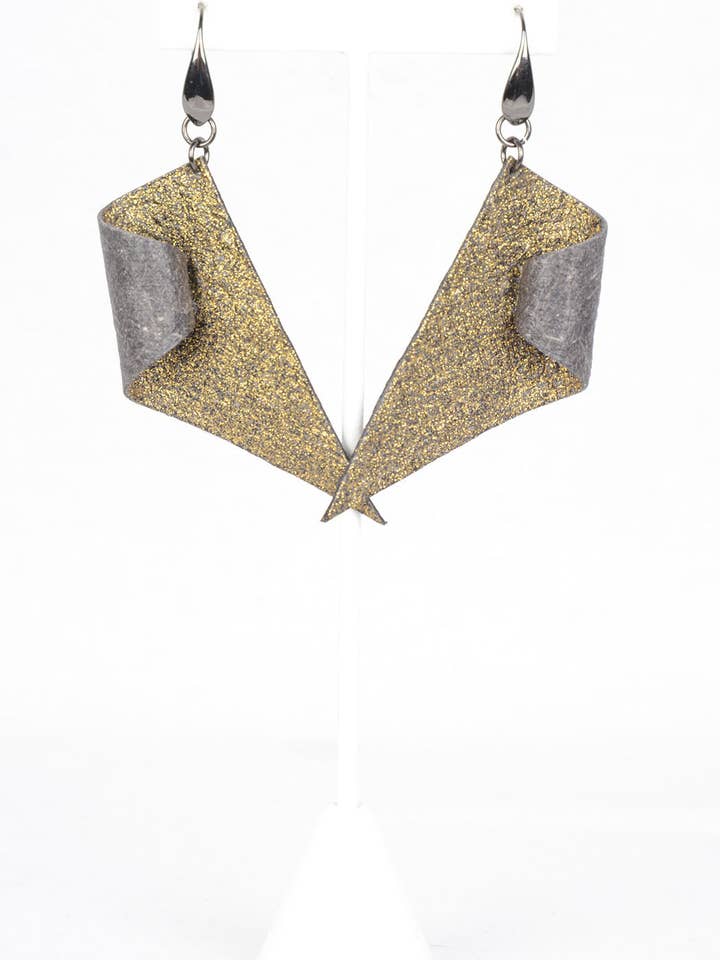 Fiona's Fold Earrings for wholesale by Erin Bassett Artistry