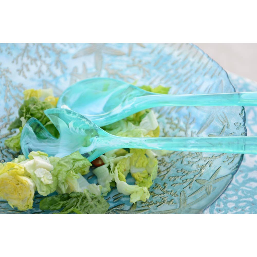 AULICA - Wholesale Serve Bowl - Sea blue glass salad bowl 33x33x9cm3