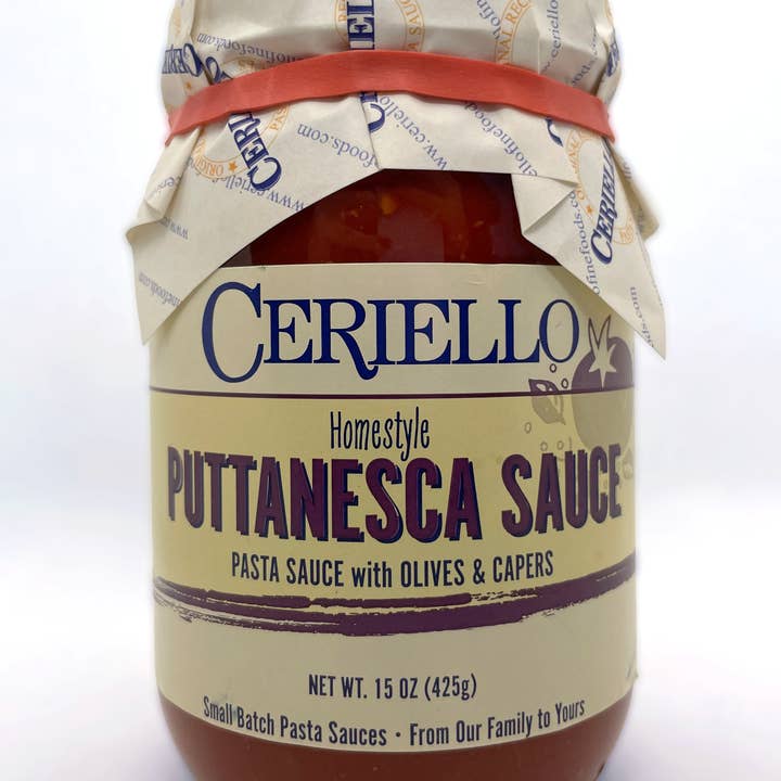 Ceriello Fine Foods - Wholesale Pasta Sauce - Ceriello Homemade Puttanesca Sauce0