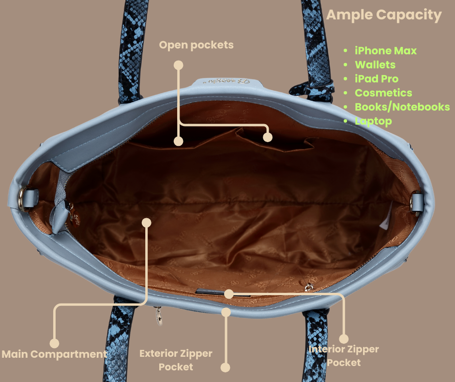 Brangio (Italy) Company Inc. - Wholesale Tote Bag - Women's - Brangio Sleek Serpentine Tote Bag12