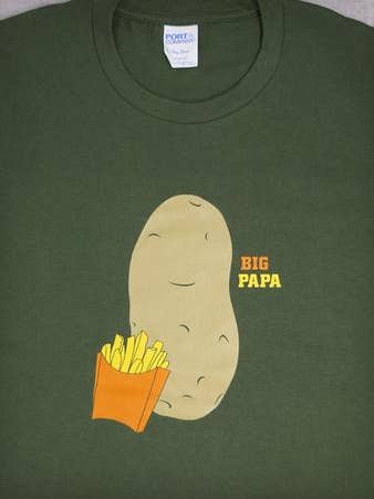 24-7 Daddyhood - Wholesale Screen Printed T-Shirt - Men's - Big Papa Men's T-Shirt0