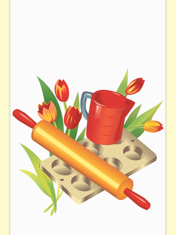 Bake-Off Retro Flour Sack Kitchen Towel, baking, bakery for wholesale by Red and White Kitchen Company