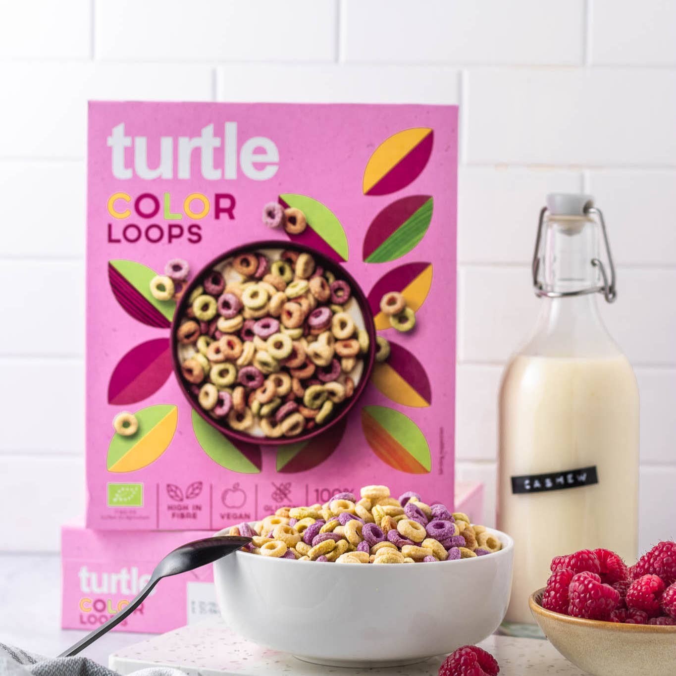 Turtle - Better Breakfast - Venta al por mayor Cereales de desayuno - Organic Color Loops orgánicos1