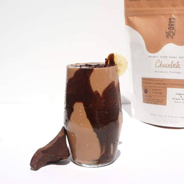 22 Days Nutrition - Vente Poudres protéinées/superaliments - Poudre de protéines végétales biologiques (20 g de protéines, faible teneur en glucides)8