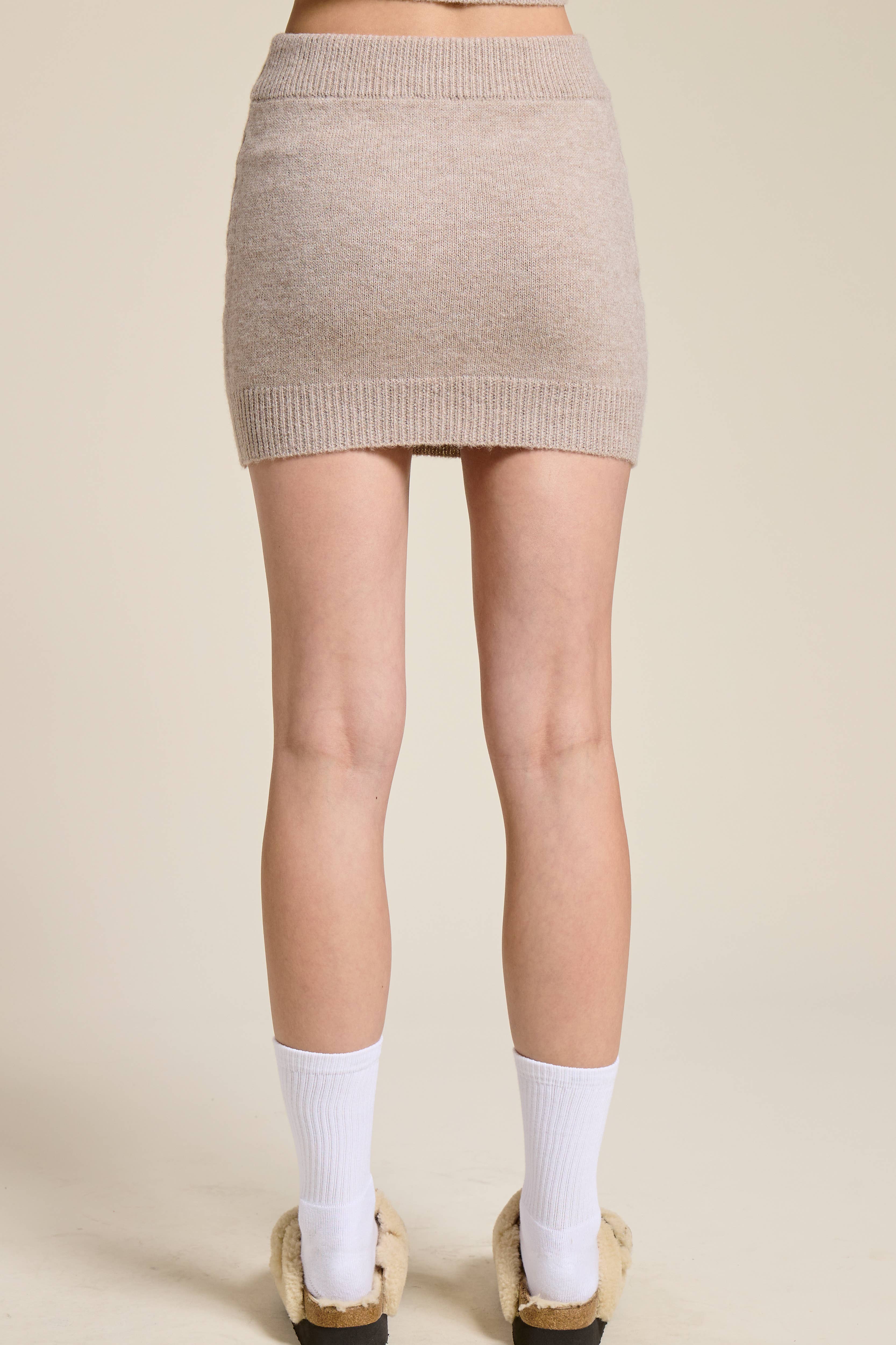 Mimosa - Wholesale Top & Skirt Set - Women's - Reindeer Jacquard Knit Sweater and Skirt Set14