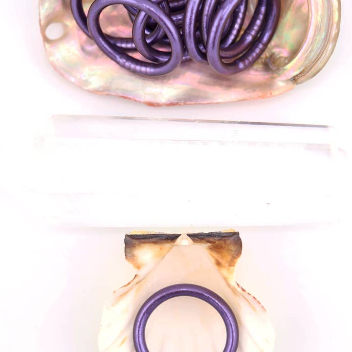 Woman Shops World - Vente Anneau/bague à empiler - Bagues de temple bouddhiste thaïlandaises simples, colorées, Kumlai33