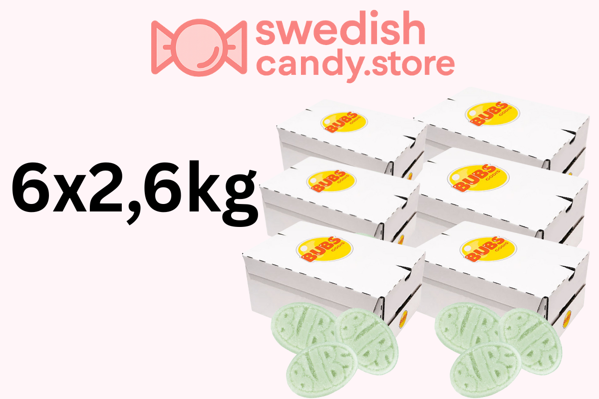 Swedish Candy.Store - Swedish Candy - Vendita all'ingrosso Caramelle gommose - BUBS Mini Pera Fruttata Fresca 2,6kg Caramelle Svedesi2