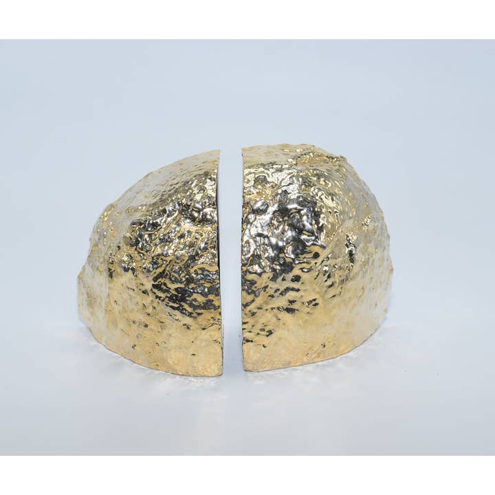 Olympus Minerals Co – Engroshandel Bogstøtte – Små agat bogstøtter - Guld Trim2