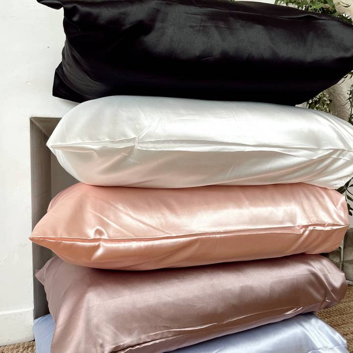 Beyond Scrunchies - Wholesale Bedding Pillowcase/Sham - 1 SILK PILLOWCASE - Rose2