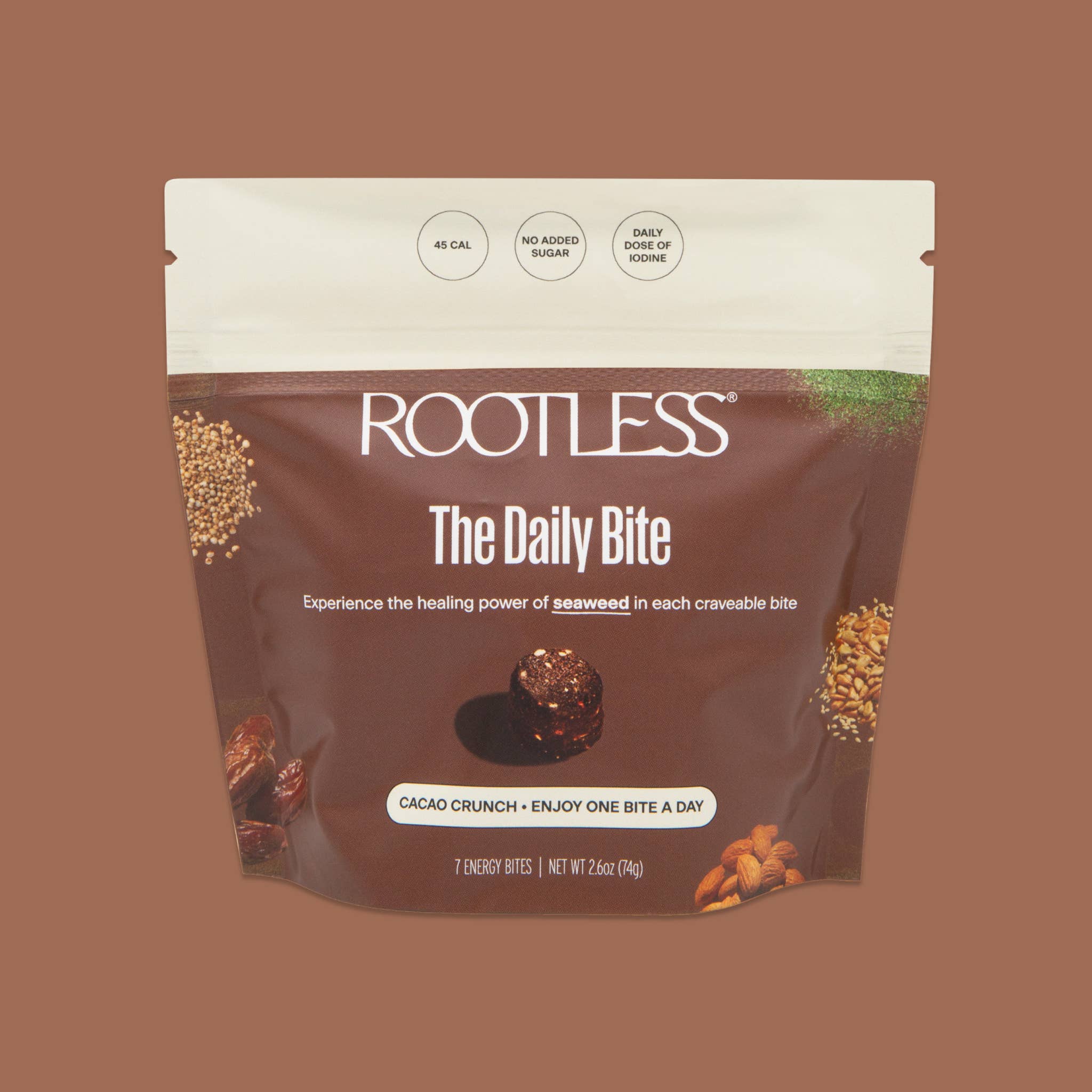 Rootless - Wholesale Snack Bar - Cacao Crunch 7-day Pouch