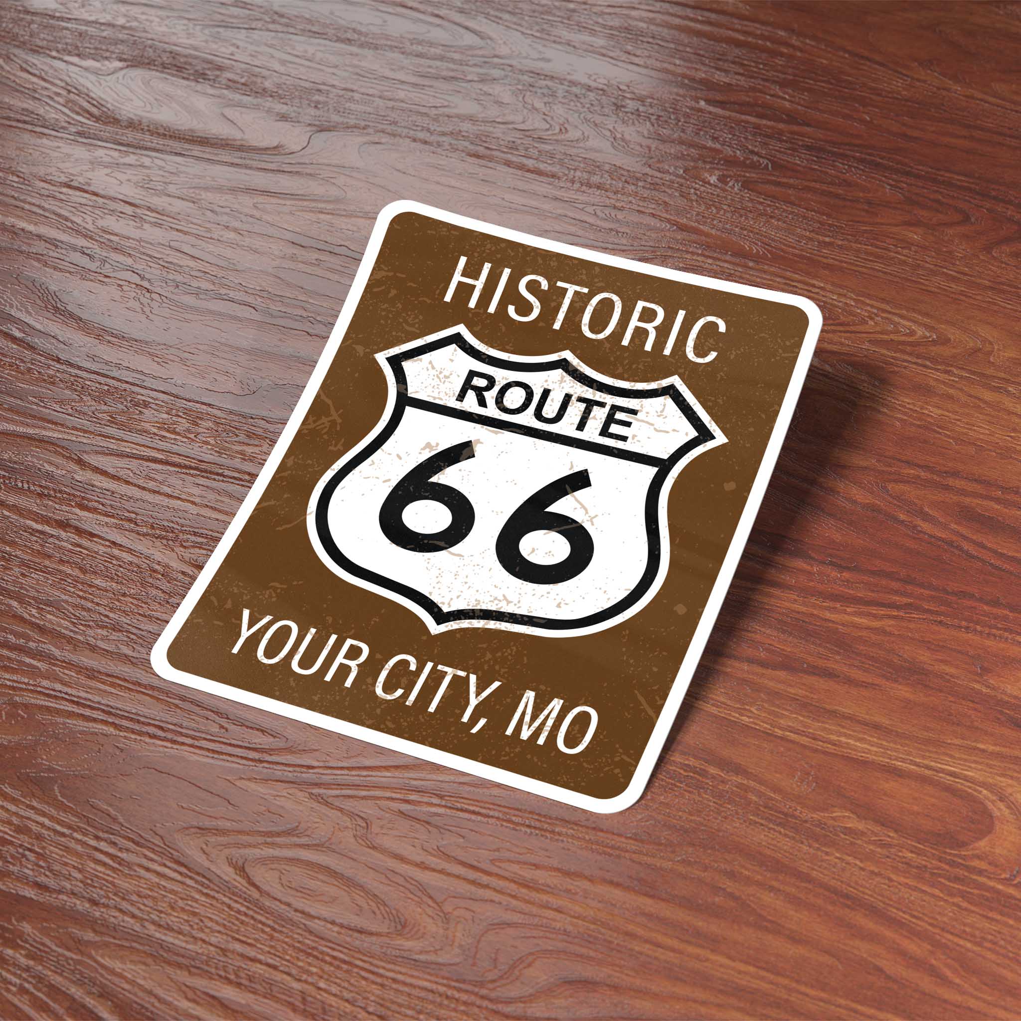 Sentinel Supply - Wholesale Sticker - Custom Route 66 Stickers - Name Drop Travel Decals7