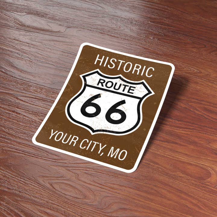 Sentinel Supply - Wholesale Sticker - Custom Route 66 Stickers - Name Drop Travel Decals7