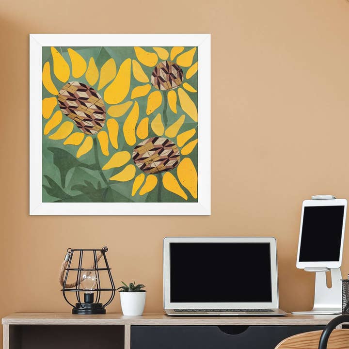 more the merrlier - Wholesale Art Print - Sunflower Collage Art Print4