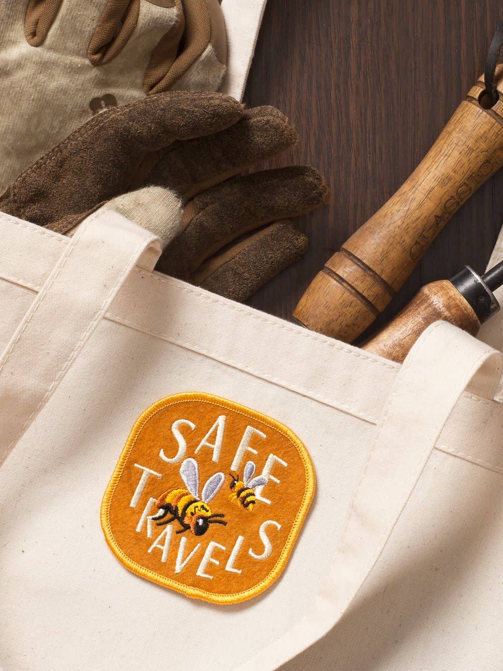 Wirtheim Poster Arts LLC - Wholesale Patch - Safe Travels - Felt Badge1