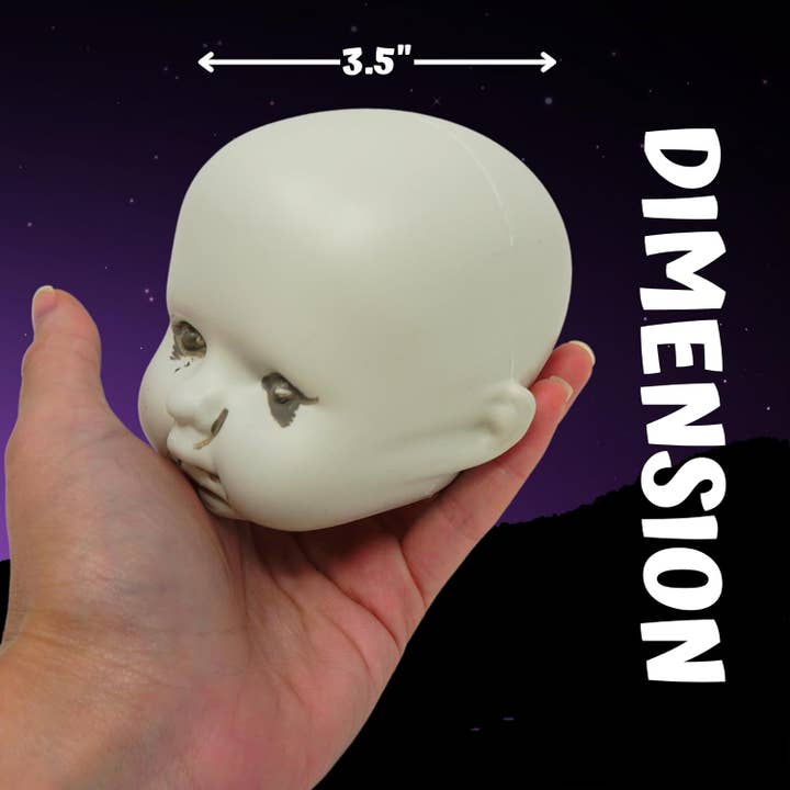 4E's Novelty - Wholesale Decorative Figurine - 12-Pcs Creepy Doll Heads - 3.5" Halloween Decorations3