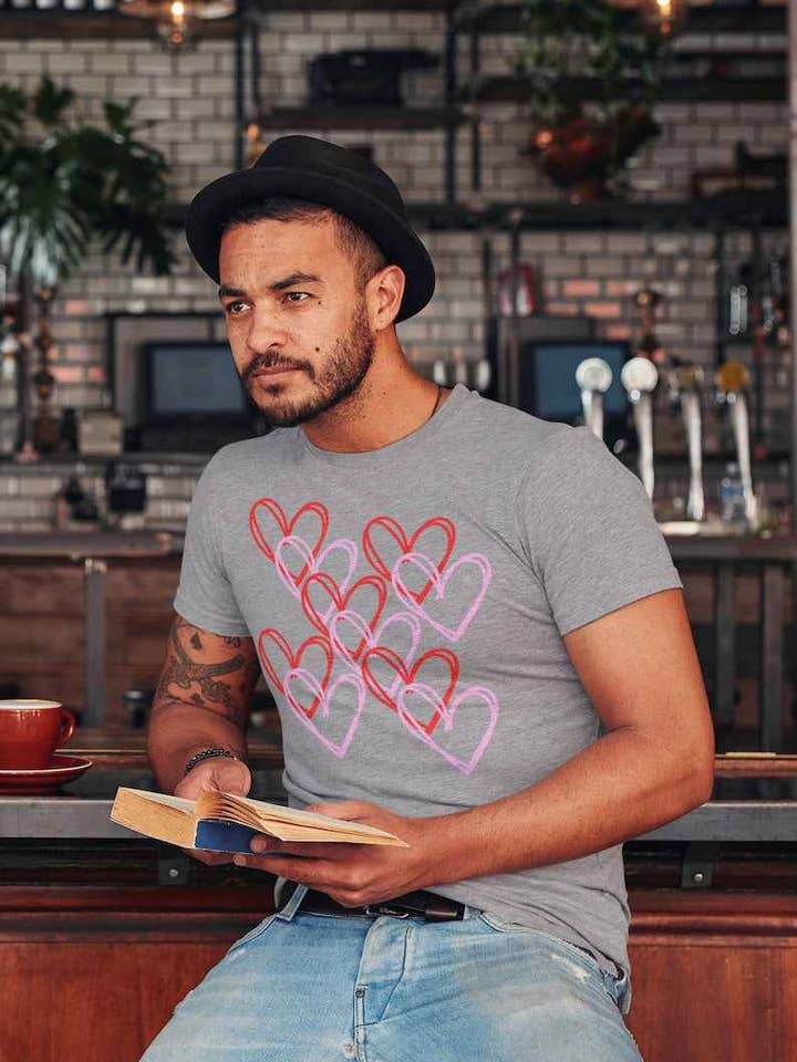 Pride Majic - Wholesale Screen Printed T-Shirt - Women's - Hearts Dancing Valentine’s Day T-Shirt – Love Is Love Tee1
