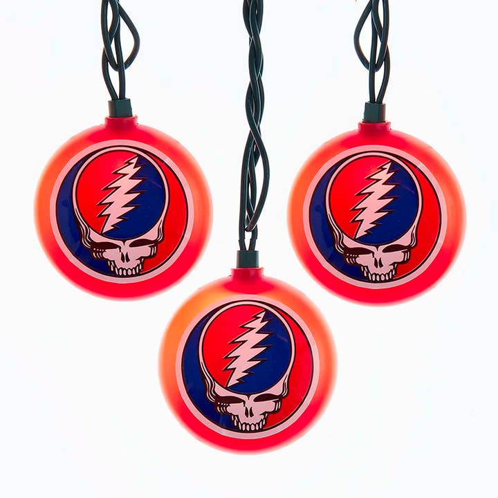 UL 10 Light Grateful Dead Disc Light Set for wholesale by Kurt S. Adler, Inc.