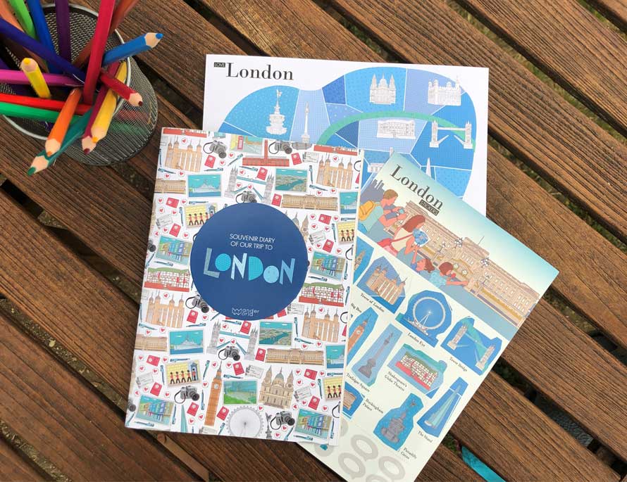WanderWorld - Venta al por mayor Diario/agenda - Niños - Diario de viaje para niños de Londres1