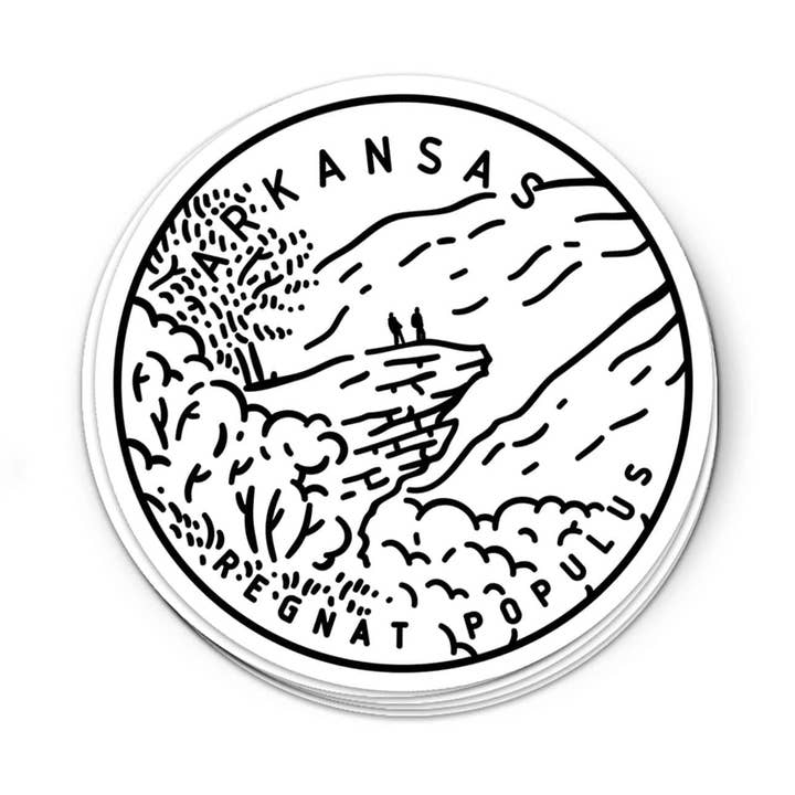 Arkansas Sticker for wholesale by Albion Mercantile Co.