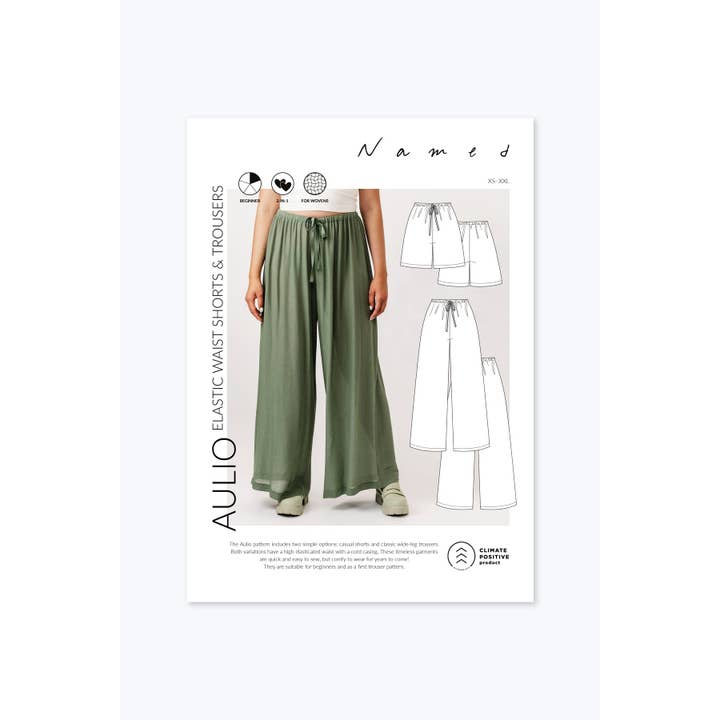Named Clothing Finland Oy - Wholesale Craft sewing kit - Aulio elastic waist shorts & trousers9