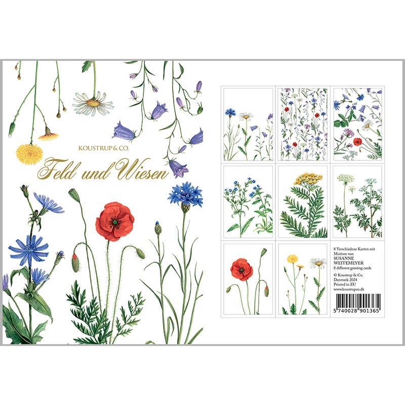 Koustrupco - Wholesale Stationery/Notecard Set - Cardfolder Feld & wiese - 8 cards w/envelopes (german)5