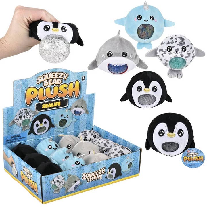 Sea life Squeezy Bead Plush For Kids In Bulk for wholesale by Buddha Yoga