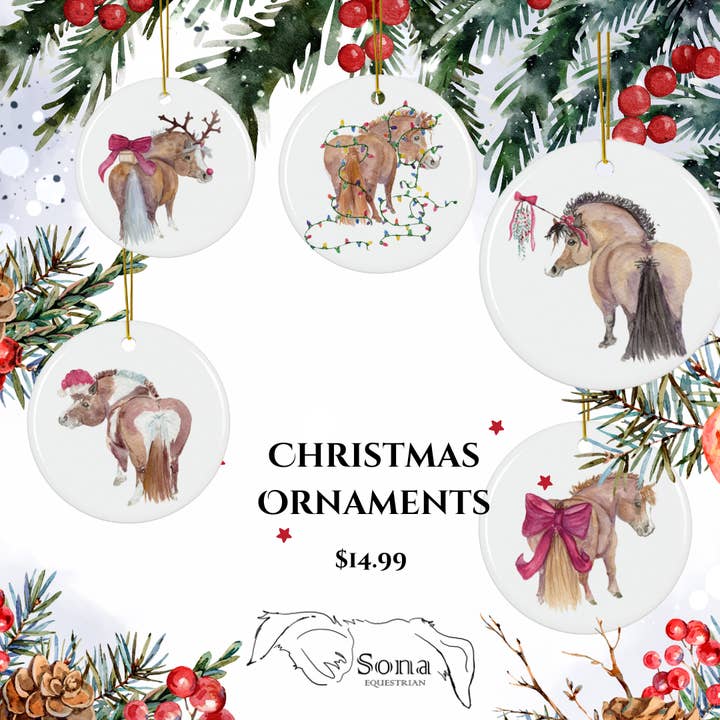 Adorable Chubby Ponies Holiday Ornament and other Purchase Wholesale pony. Free Returns & Net 60 Terms on Faire trending on Faire.