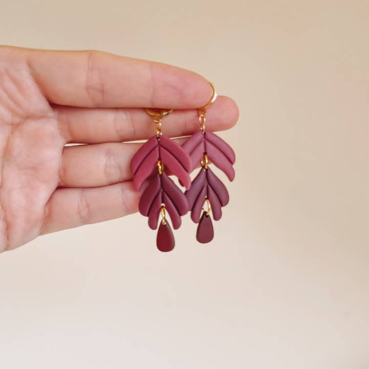 Mildstormcrafts – Großhandel Ohrhänger – Polymerclay Earrings | Leichte Ohrringe | Tria Drop1