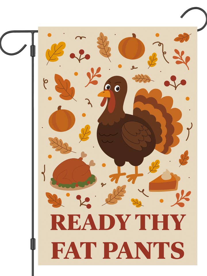 "Drapeau de jardin 'Prépare Tes Pantalons Larges' : #G3057" pour la vente par Happy Cow Lawn Decor