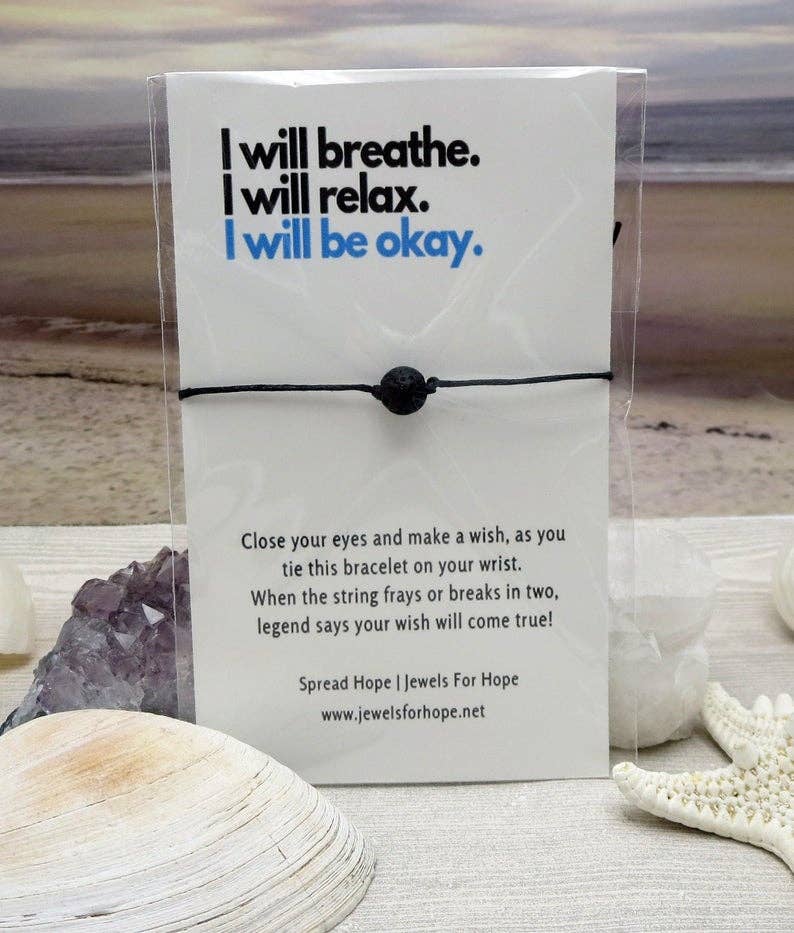 Jewels For Hope - Wholesale Aromatherapy Bracelet - Aromatherapy Lava Stone Wish Bracelet1