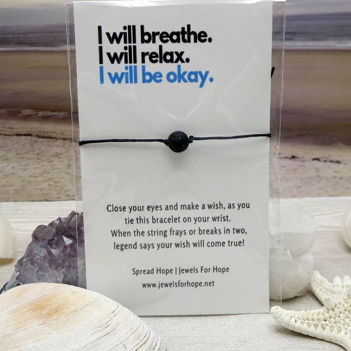 Jewels For Hope - Wholesale Aromatherapy Bracelet - Aromatherapy Lava Stone Wish Bracelet1