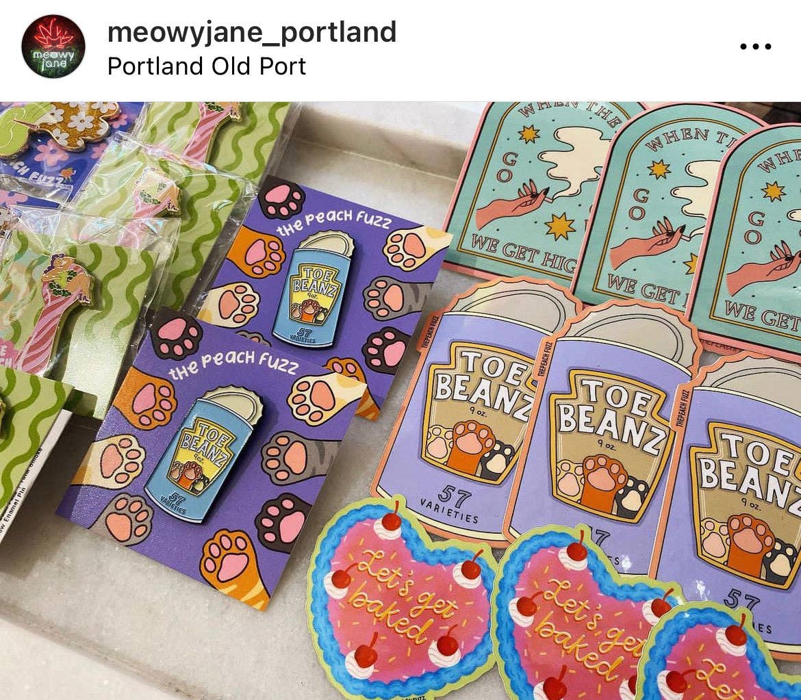 The Peach Fuzz - Vendita all'ingrosso Adesivo - Adesivo con fagioli6