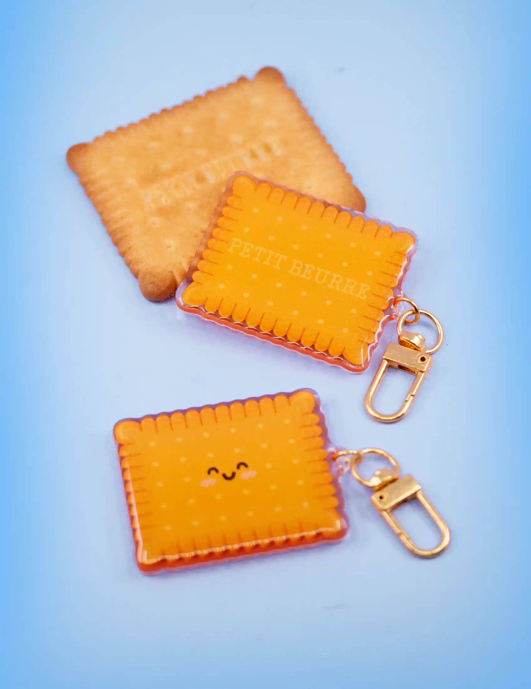 Joanna Behar - Wholesale Keychain - Women's - Petit beurre french classic biscuit Acrylic keychain