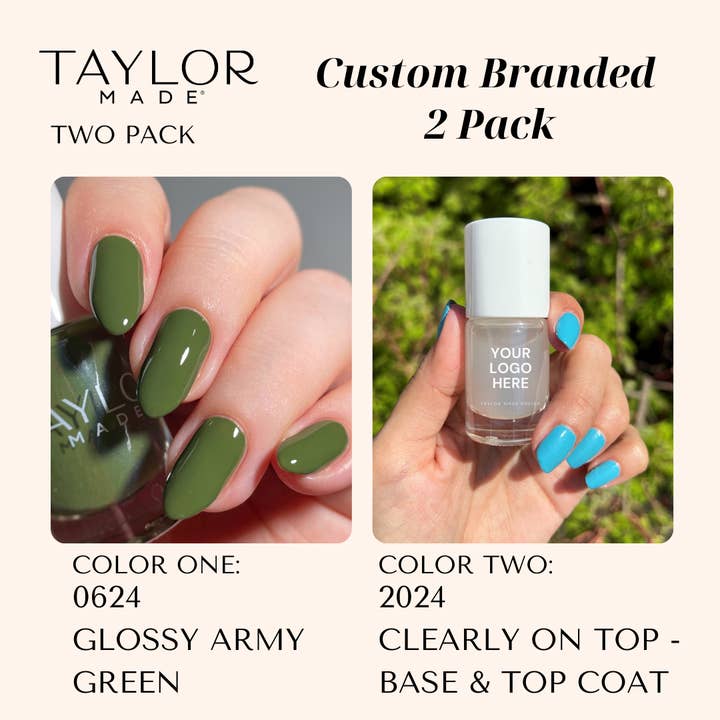 Taylor Made Polish - Vendita all'ingrosso Smalto per unghie - Smalto per unghie personalizzato: confezione da 2 a lunga tenuta + vegano + non tossico101