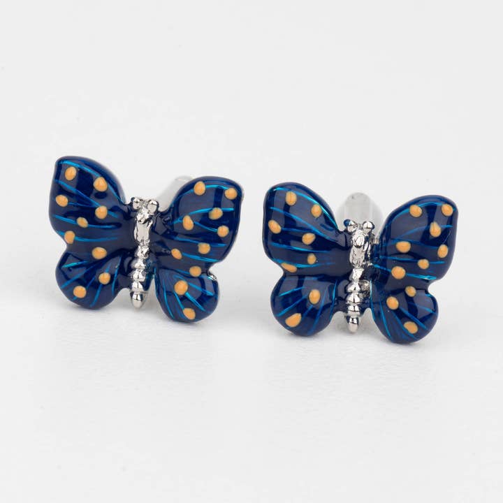 Enamel Butterfly Cufflinks for wholesale by Hanhancraft
