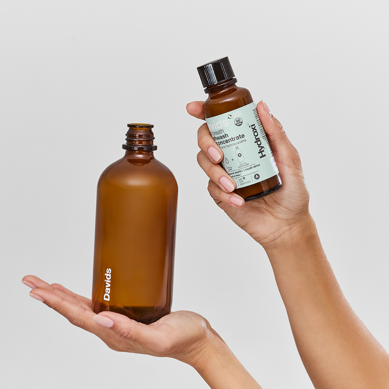 Davids Natural Toothpaste - Vente Bains de bouche - Bain de bouche Davids Hydroxi™ haleine fraîche - menthe fraîche naturelle1