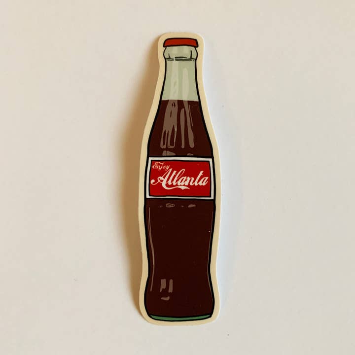 Atlanta Coke Vinyl Sticker Coca-Cola ATL Georgia Souvenir for wholesale by Made by Nilina