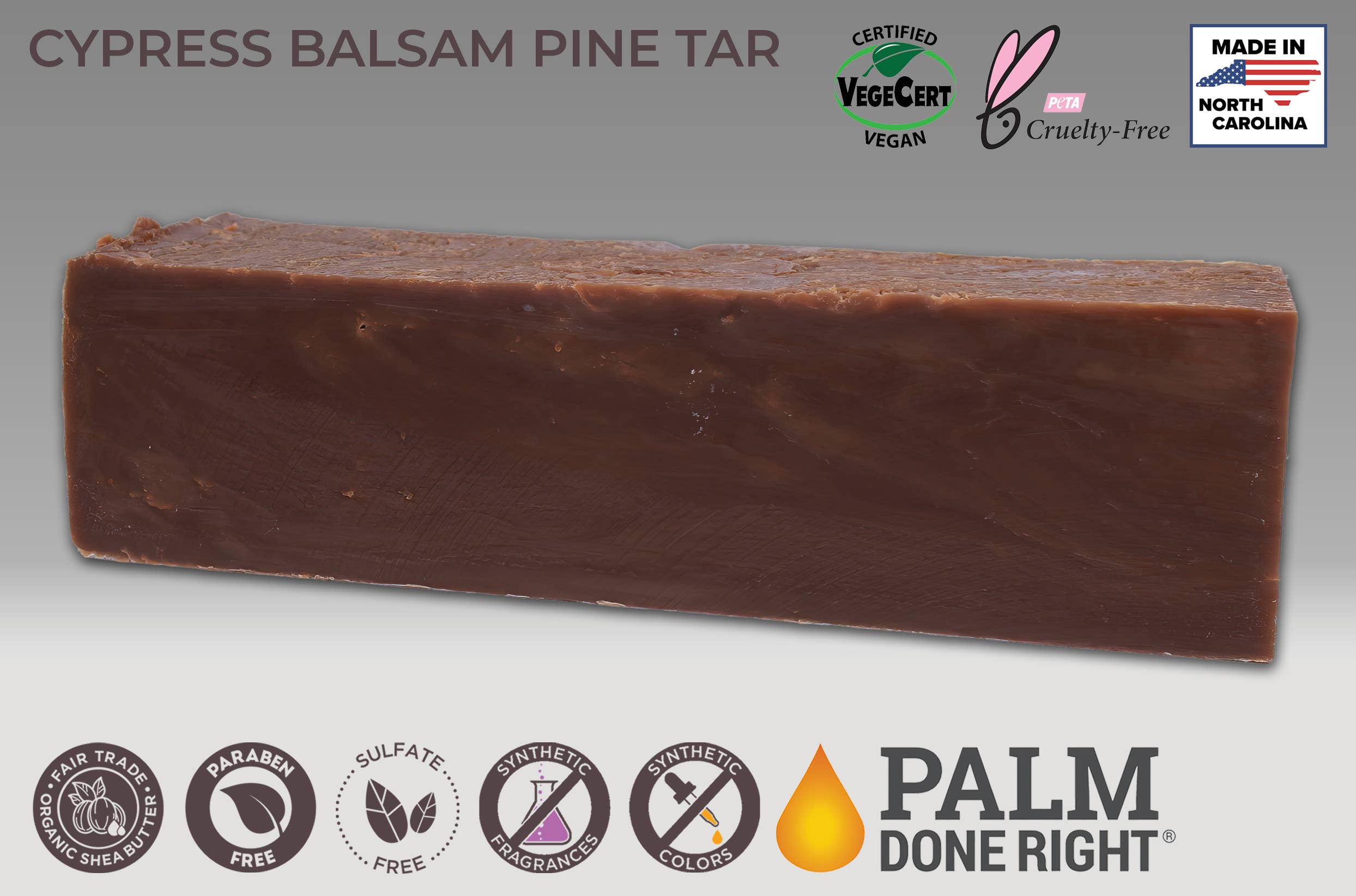 Adams Handmade Soap - Wholesale Bar Soap - Cypress Balsam Pine Tar Soap1