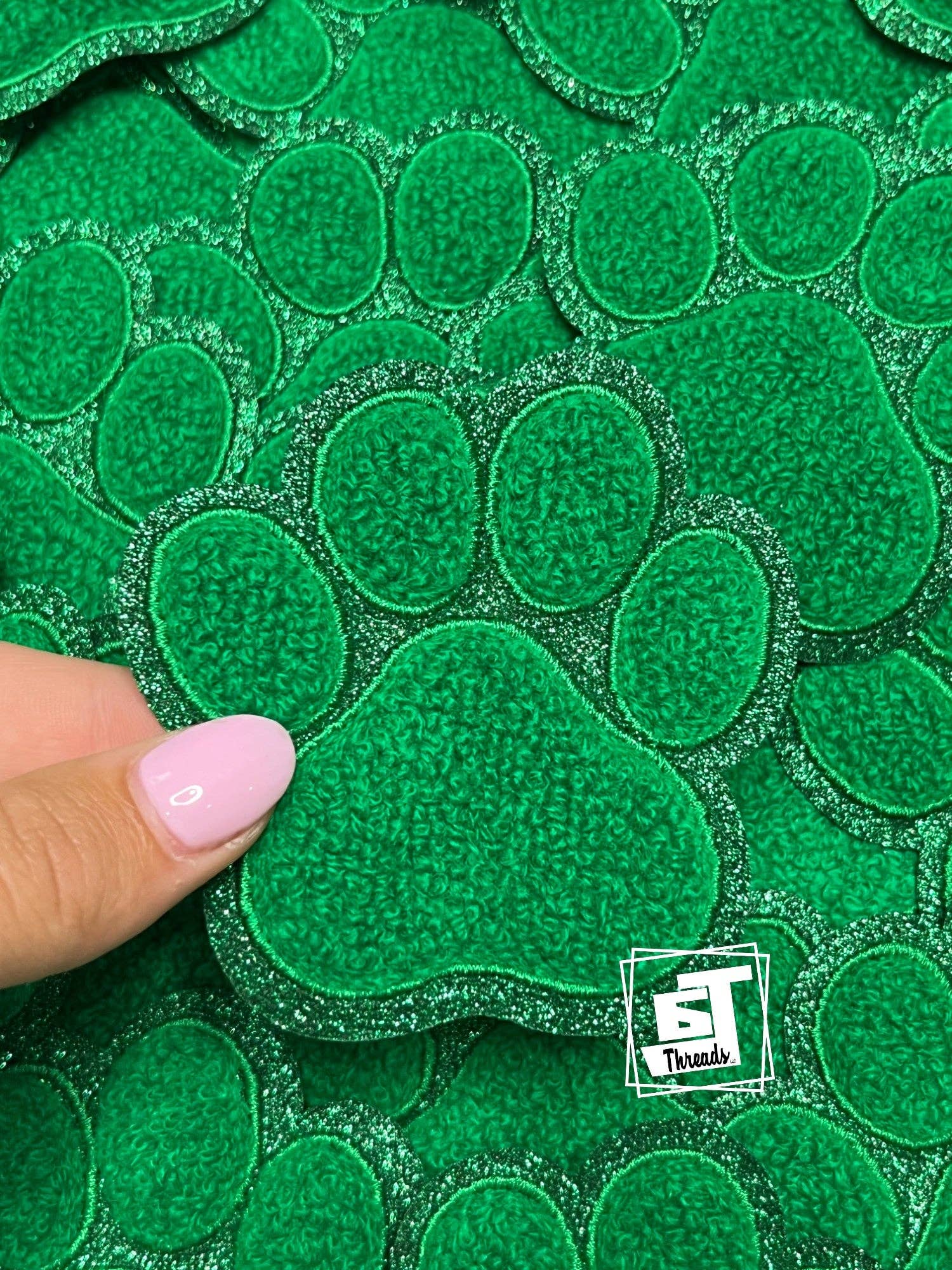 6j Threads LLC - Wholesale Patch - Chenille Paw Print5