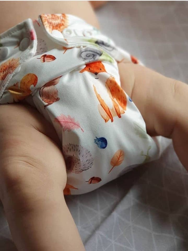 Hippybottomus - Wholesale Nappy (cloth) – Baby - Stay Dry Bamboo Cloth Nappy - Forest Animals2