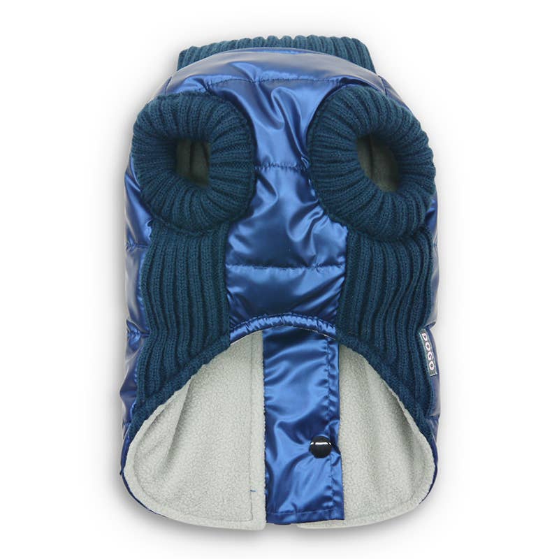 Dogo Pet - Wholesale Pet Coat - Dog - Runner Coat Metallic Blue1