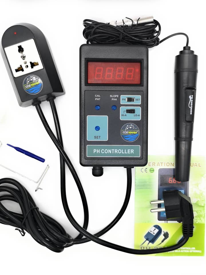 Contrôle numérique du pH avec fonction HI/LO avec sonde PH pour la vente par CO2 MANIA®