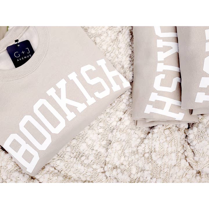 G & J Avenue - Wholesale Graphic Sweatshirt - Women's - Bookish Graphic Sweatshirt, Fall Unisex Crewneck Sweatshirt